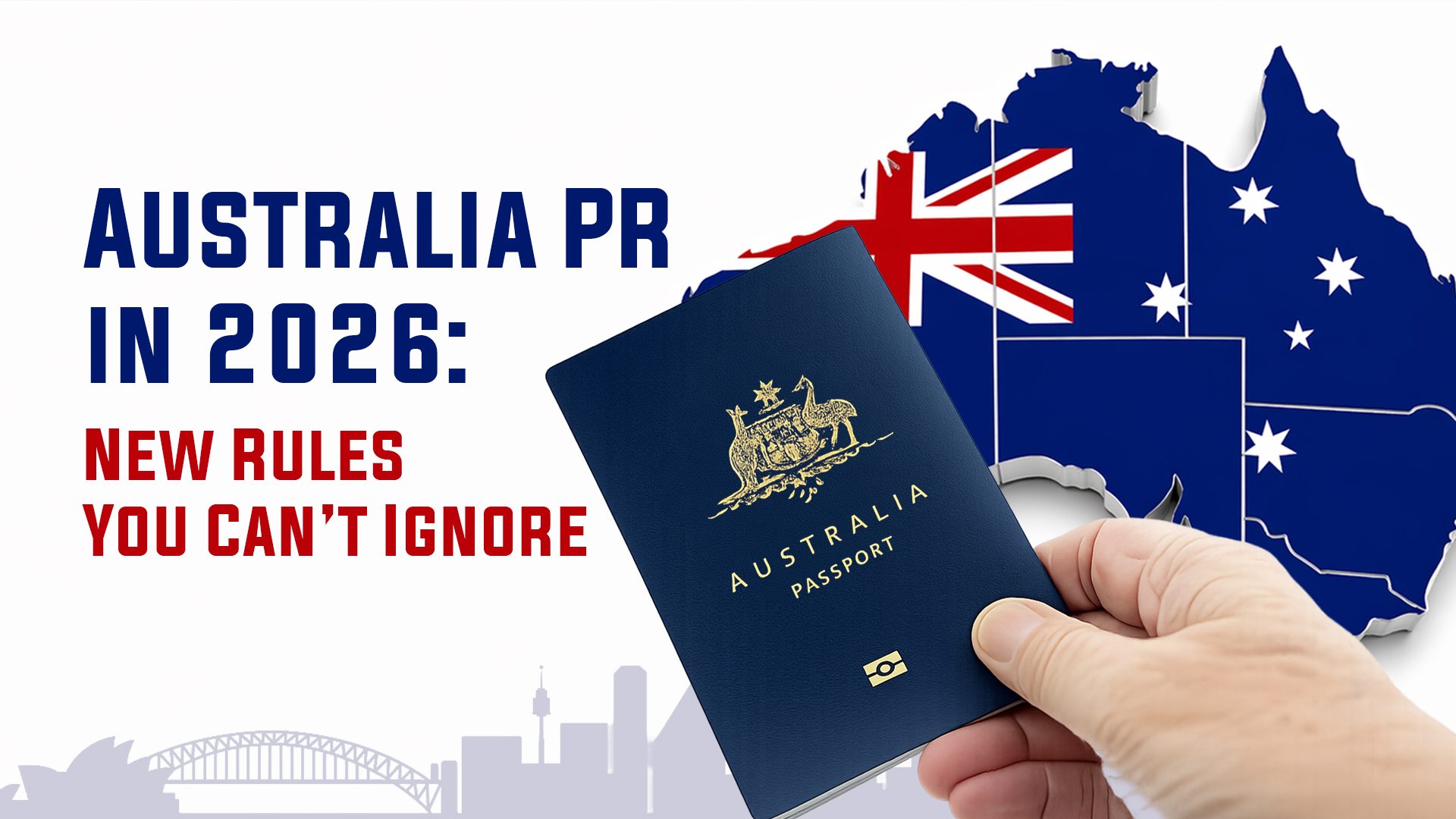 Australia PR new rules 2026 infographic showing immigration changes and requirements